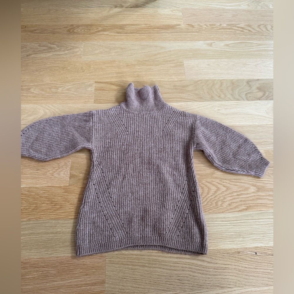 Zara Knit turtleneck tunic sweater  size 9-12